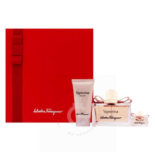 Salvatore Ferragamo Signorina 香水セット Salvatore Ferragamo Signorina 3.4oz EDP Spray, 1.7oz Body
